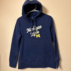 Fanatics University of Michigan Mom Hooded Sweatshirt M Logo